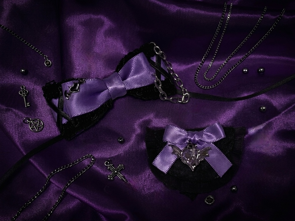 UNDEADモチーフset【ヘッドドレス+スタイ】