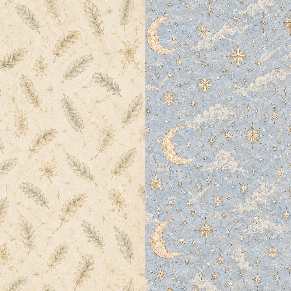 【5piece】Petit Ange ANTIQUE ANGEL DREAM アンティーク風デジタルペーパー