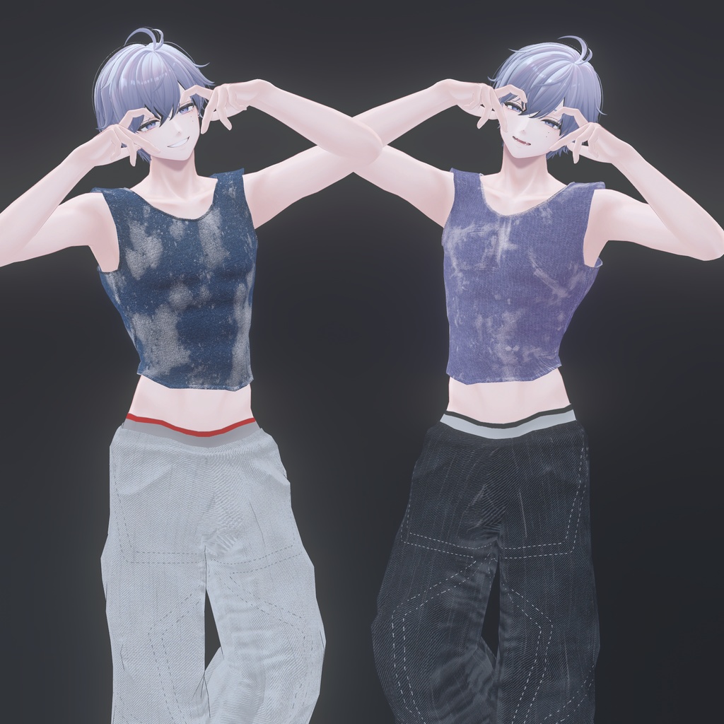 『狛乃対応』腰パンジーンズ【VRC衣装】