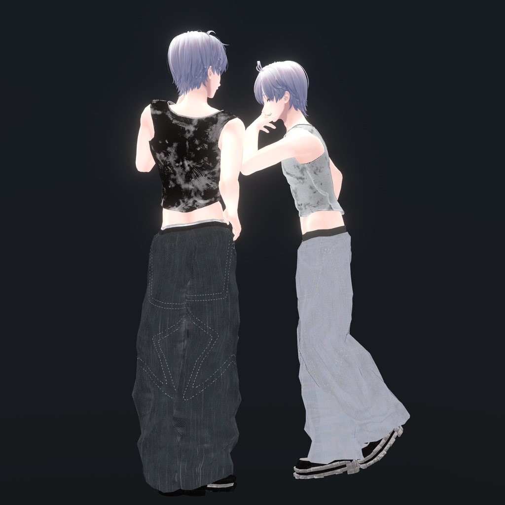 『狛乃対応』腰パンジーンズ【VRC衣装】