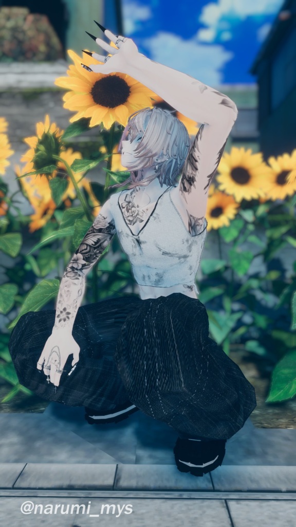 『狛乃対応』腰パンジーンズ【VRC衣装】