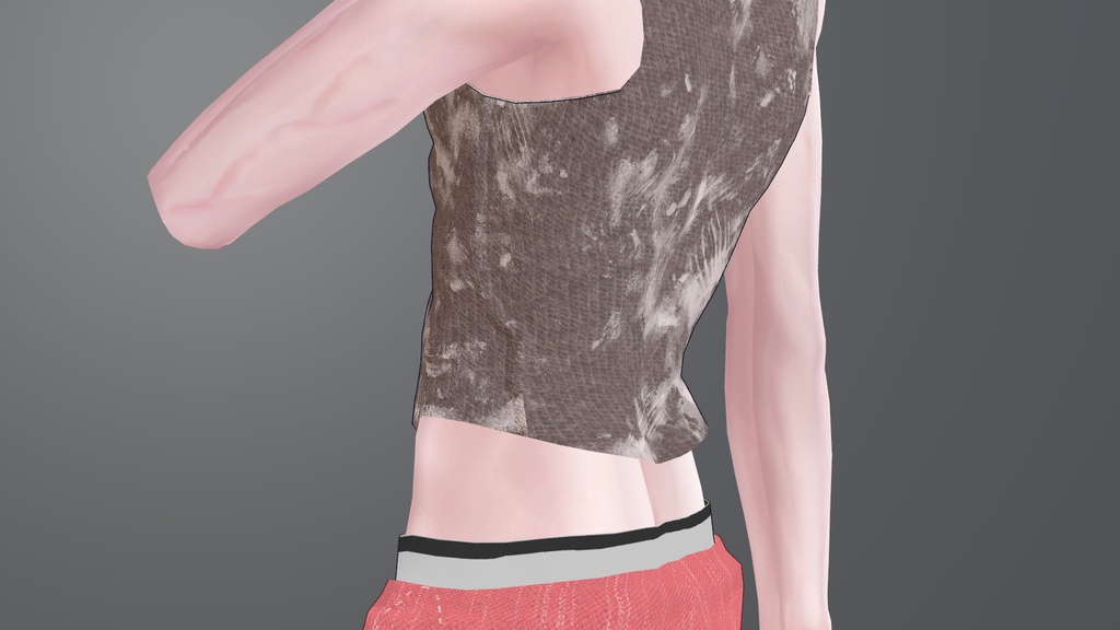 『狛乃対応』腰パンジーンズ【VRC衣装】