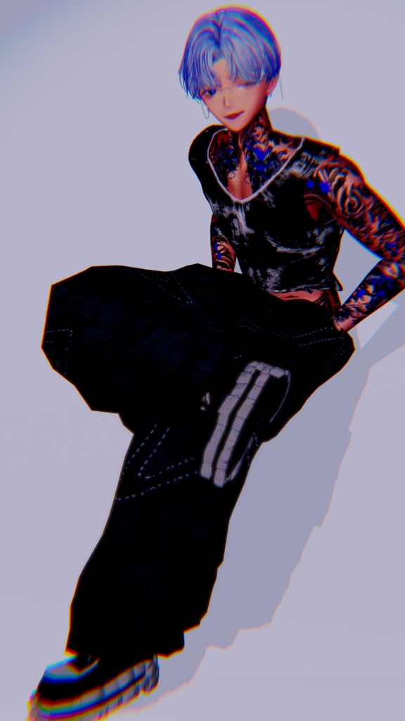 『狛乃対応』腰パンジーンズ【VRC衣装】