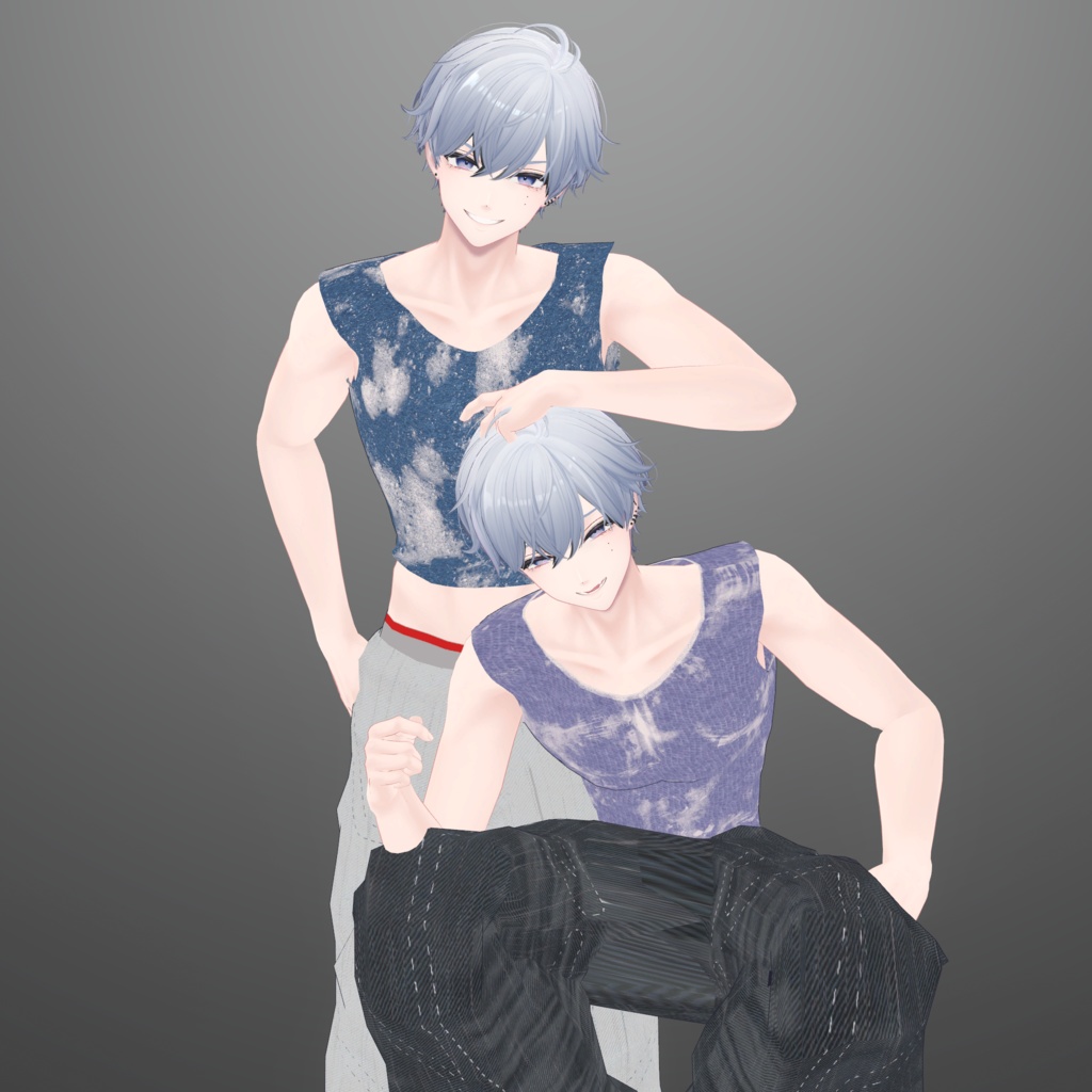 『狛乃対応』腰パンジーンズ【VRC衣装】