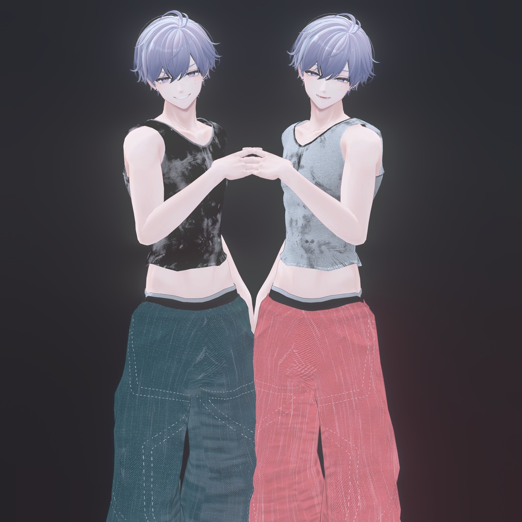 『狛乃対応』腰パンジーンズ【VRC衣装】