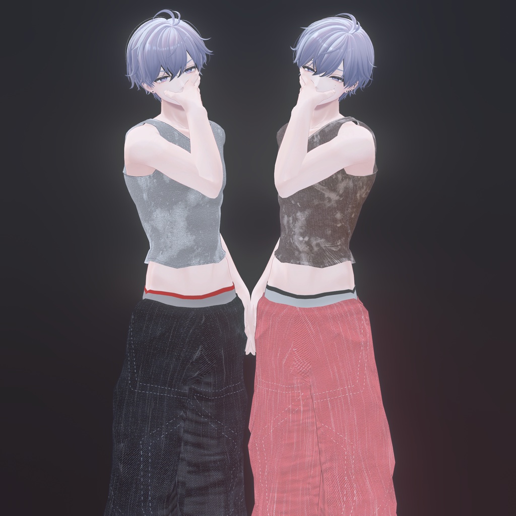 『狛乃対応』腰パンジーンズ【VRC衣装】