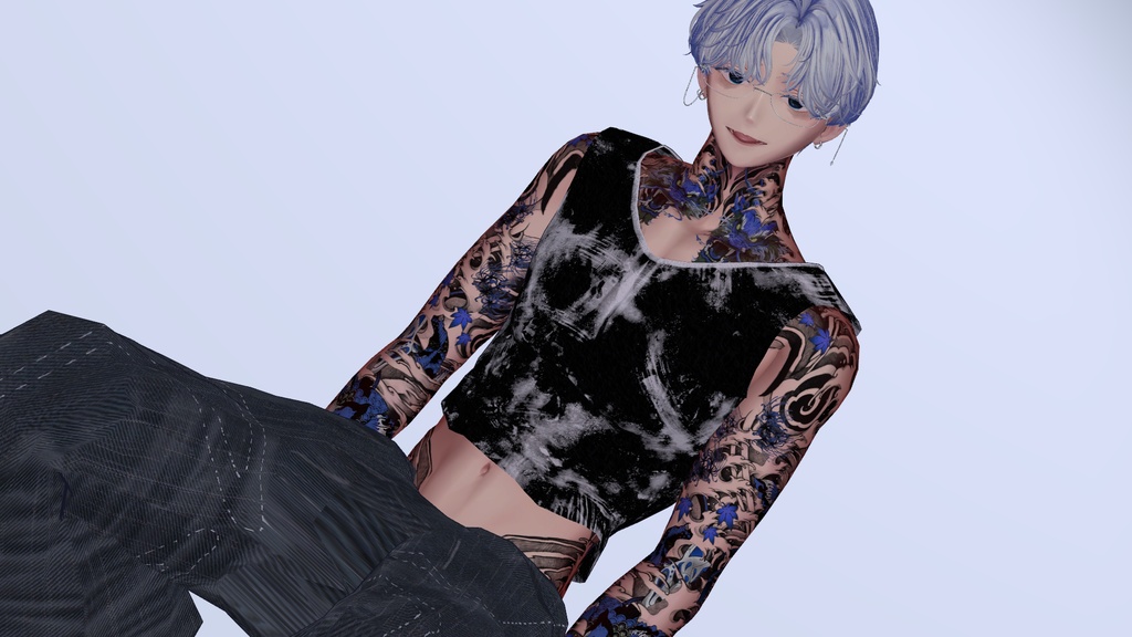 『狛乃対応』腰パンジーンズ【VRC衣装】