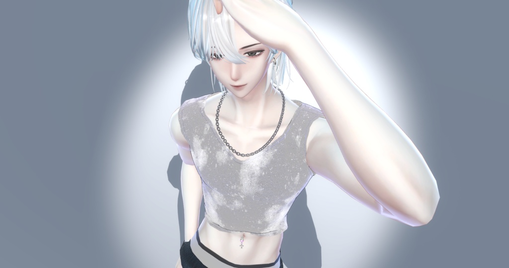 『水瀬対応』腰パンジーンズ【VRC衣装】