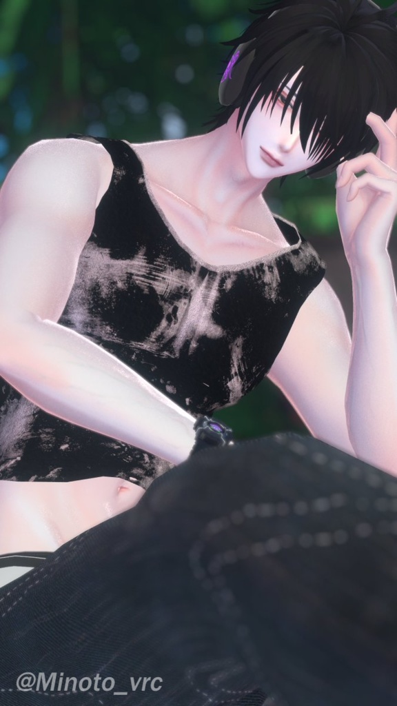 『水瀬対応』腰パンジーンズ【VRC衣装】