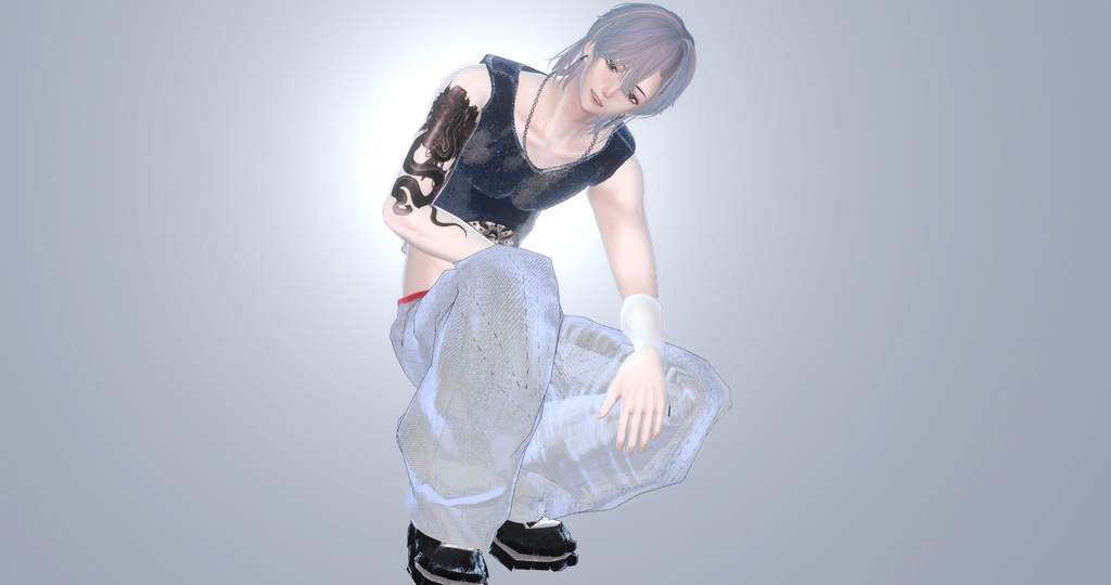 『水瀬対応』腰パンジーンズ【VRC衣装】