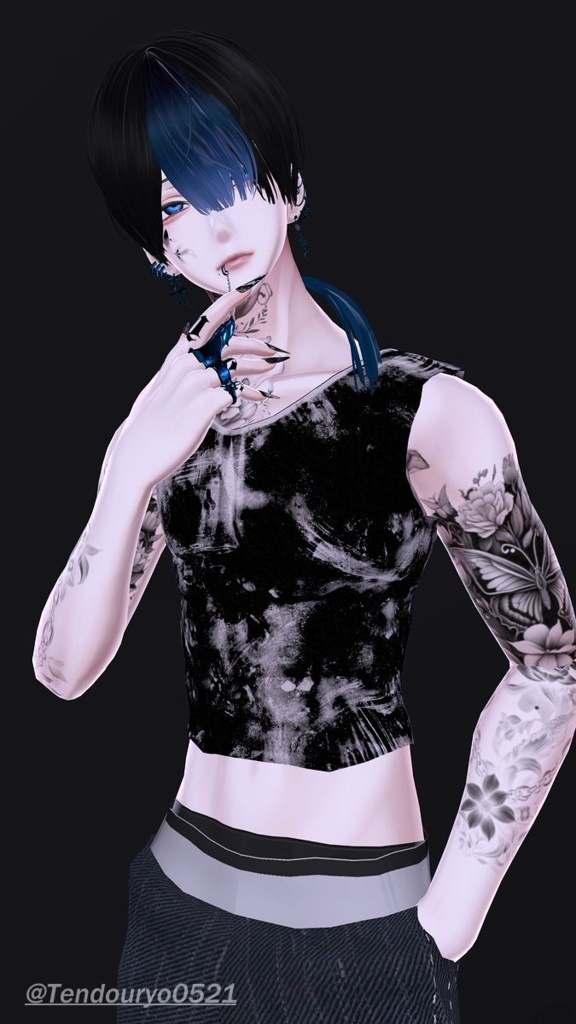 『水瀬対応』腰パンジーンズ【VRC衣装】