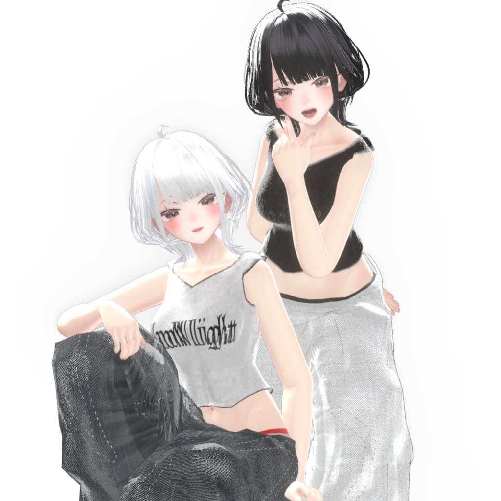 『Sio対応』腰パンジーンズ【VRC衣装】