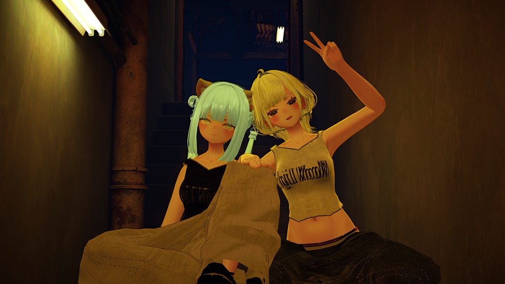 『Sio対応』腰パンジーンズ【VRC衣装】