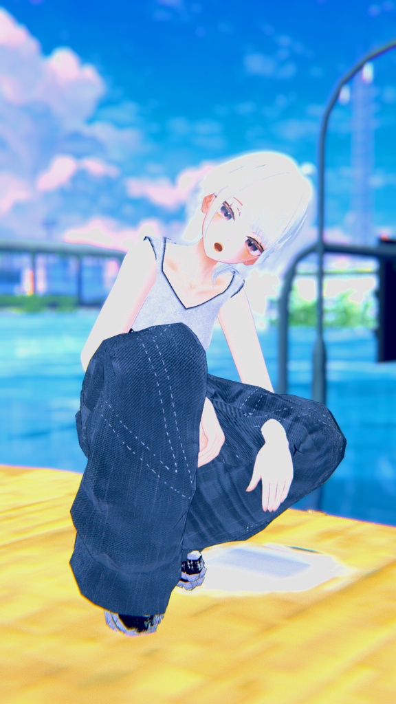 『Sio対応』腰パンジーンズ【VRC衣装】