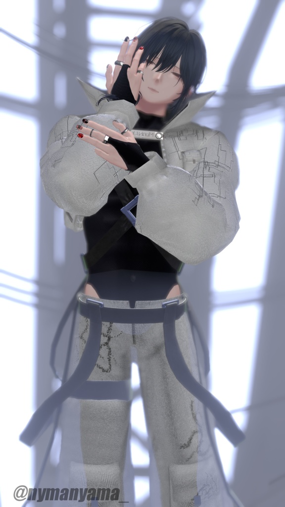 【狛乃対応衣装】Cyber MODE for 狛乃【オリジナル3Dモデル】