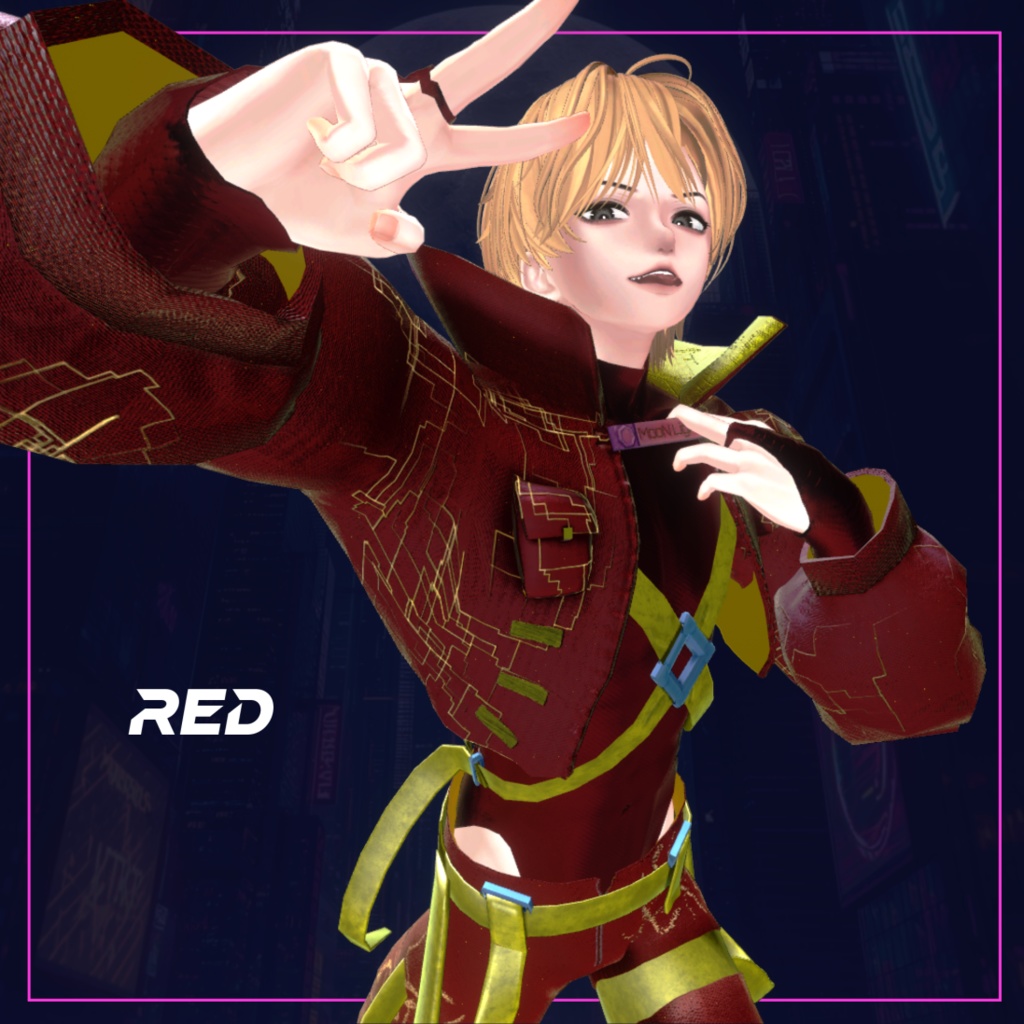 【水瀬対応衣装】Cyber MODE for 水瀬【オリジナル3Dモデル】