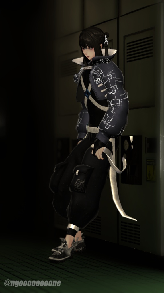 【水瀬対応衣装】Cyber MODE for 水瀬【オリジナル3Dモデル】