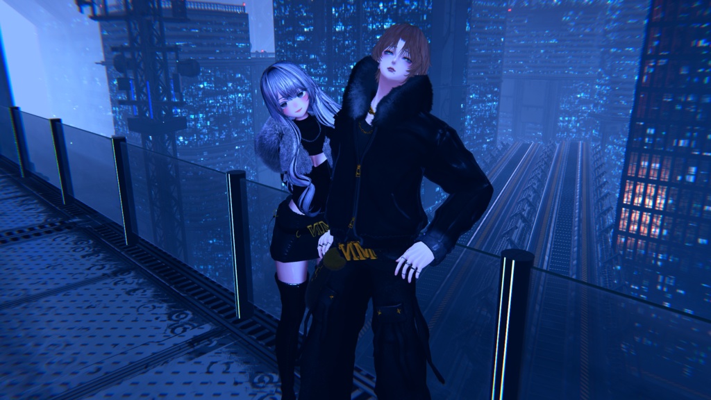 【5アバター対応】Lunar Fur Muse【オリジナル3D衣装】