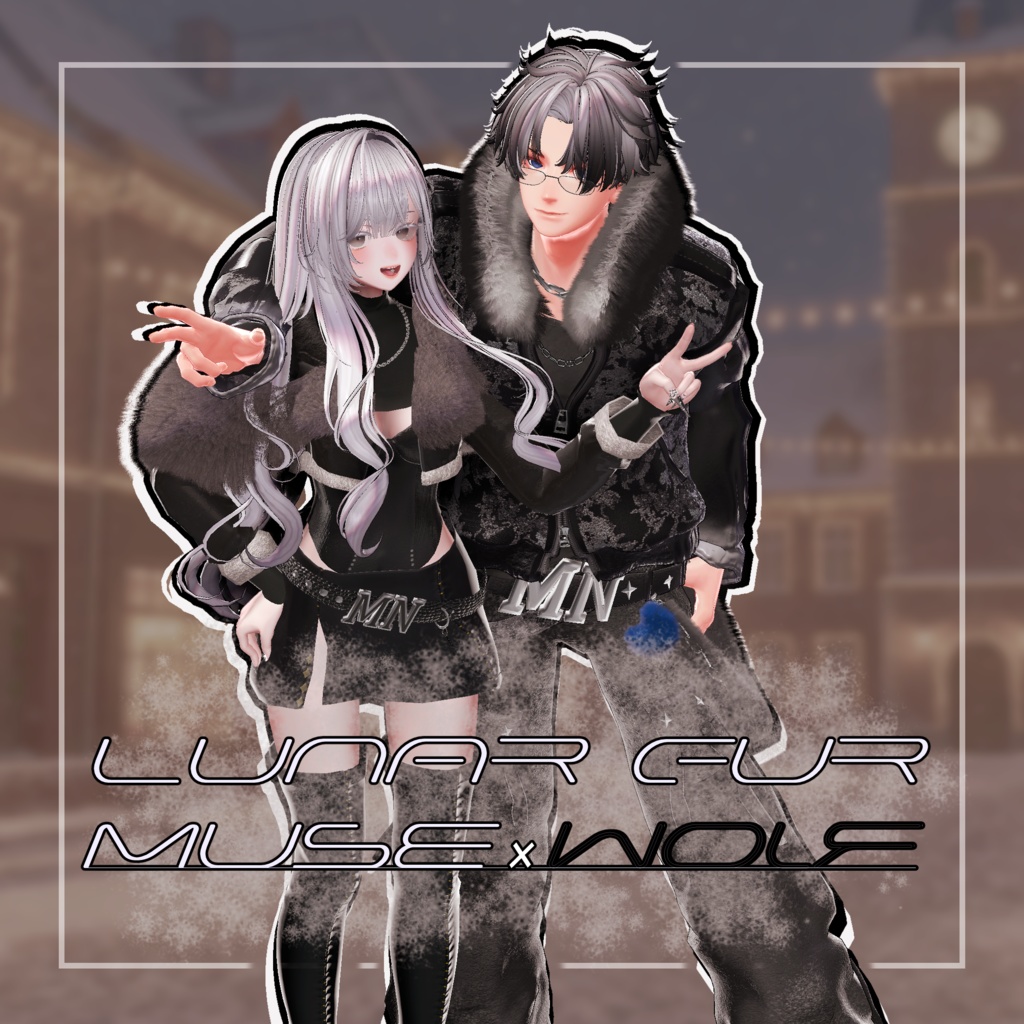 【5アバター対応】Lunar Fur Muse【オリジナル3D衣装】