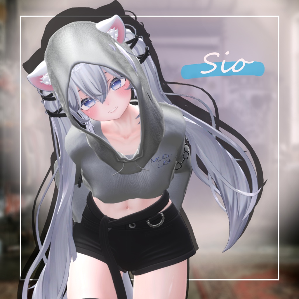 【 Free 】Short_Hoodie 【8アバター対応】