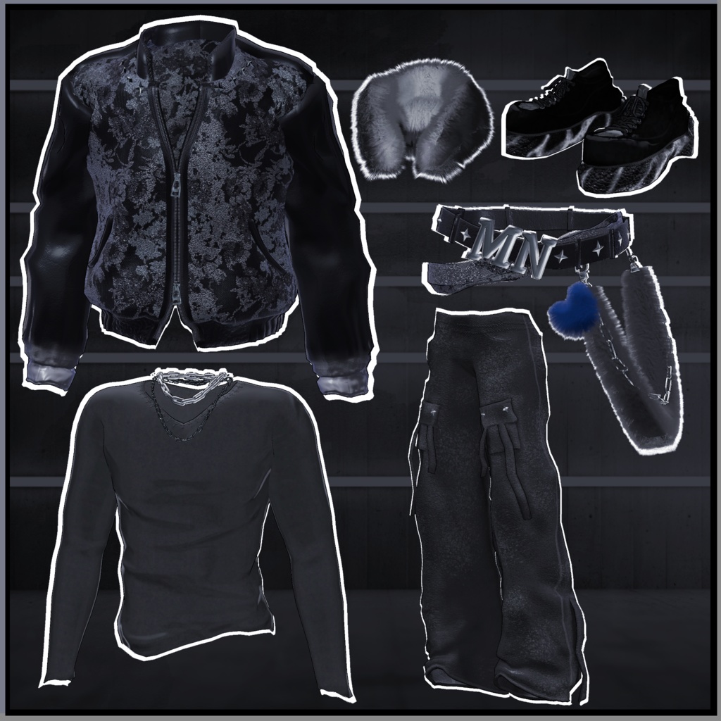 ❗❗❗❗Sale❗❗❗❗【男性アバター対応】Lunar Fur Wolf【オリジナル3D衣装】