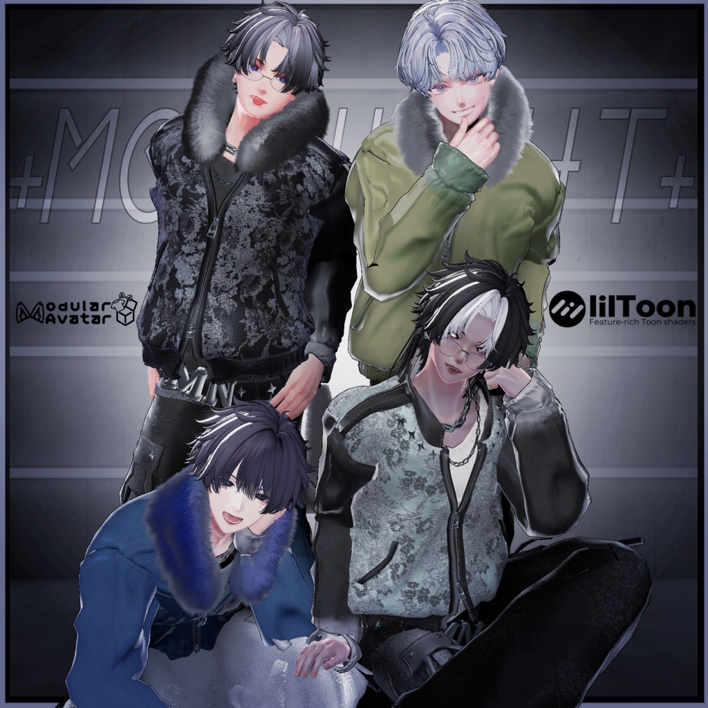 ❗❗❗❗Sale❗❗❗❗【男性アバター対応】Lunar Fur Wolf【オリジナル３D衣装】