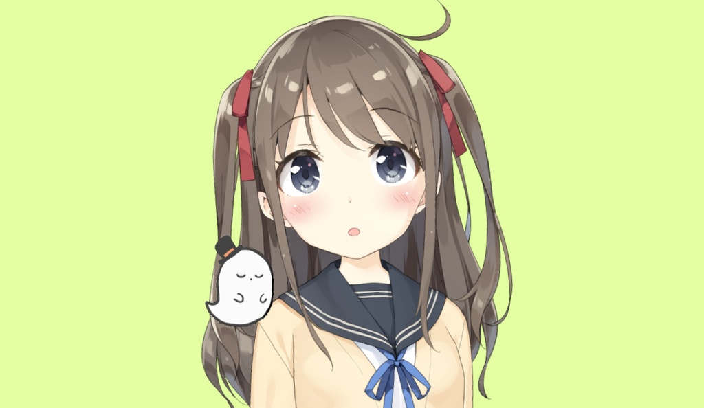 【Vtuber・Vライバー 配信用 】ふわふわ動くおばけちゃん