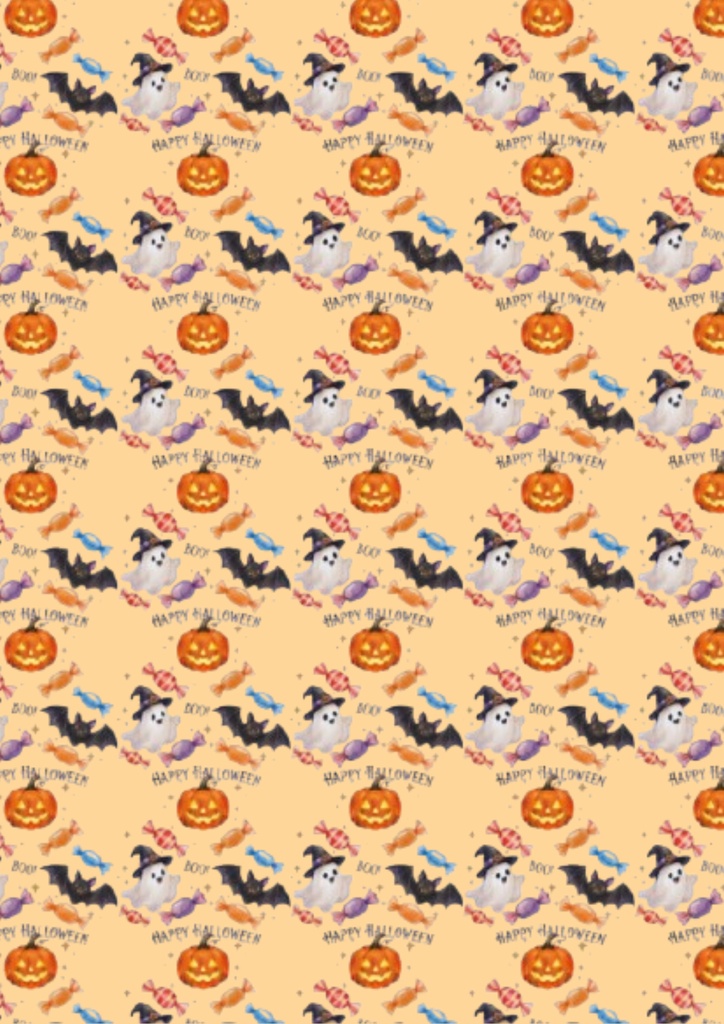 【ハローウィン】6色セット A4デジタルペーパー