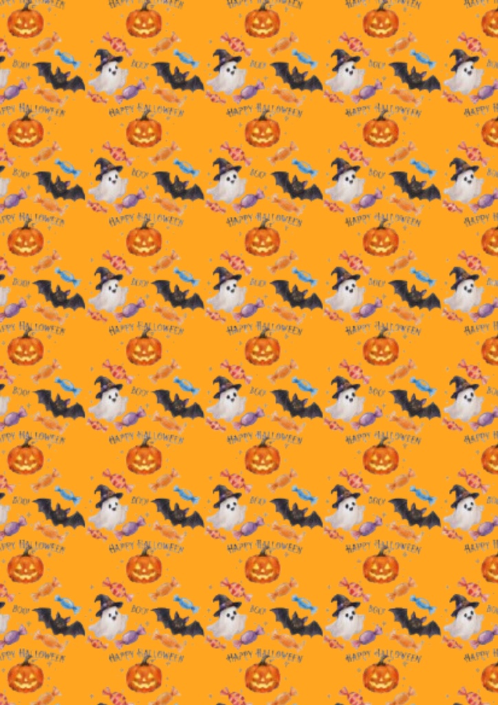 【ハローウィン】6色セット A4デジタルペーパー
