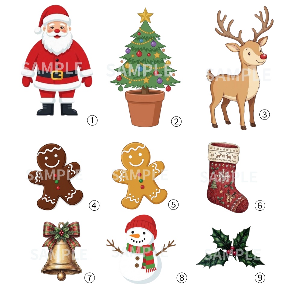 【商用利用可】クリスマス透過PNG素材セット(全9種)