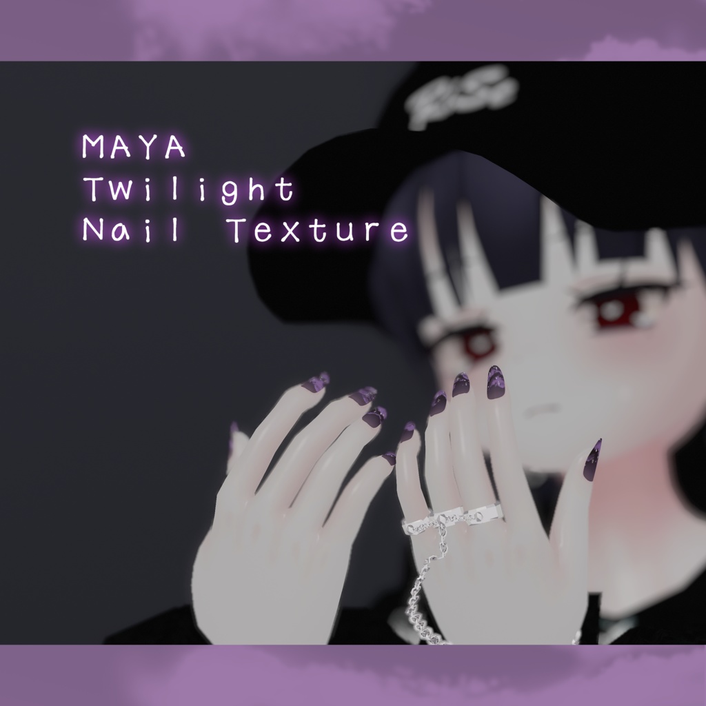 「舞夜」 Twilight_nail 黄昏ネイルテクスチャー