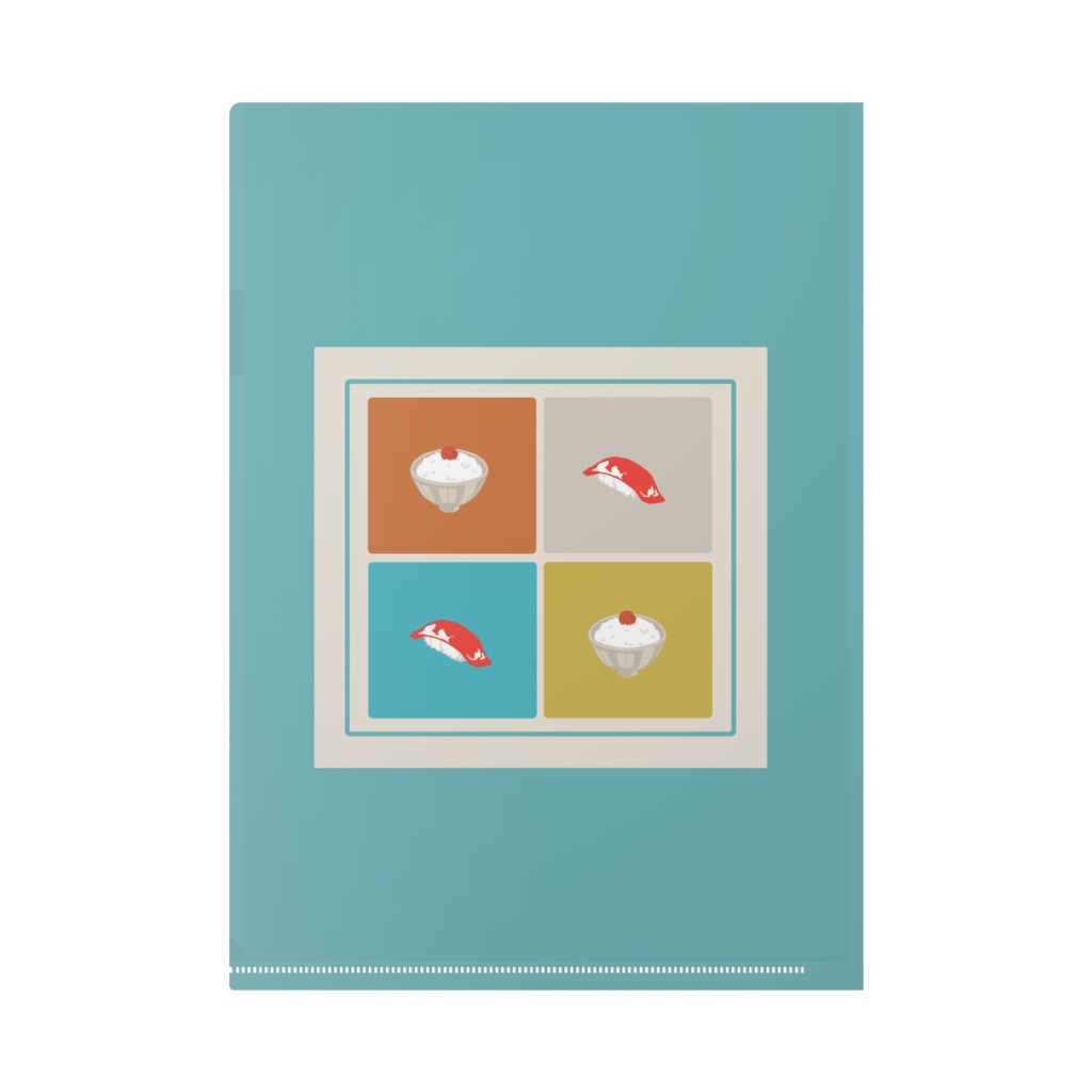 つらでかたぬきクリアファイル(A4)