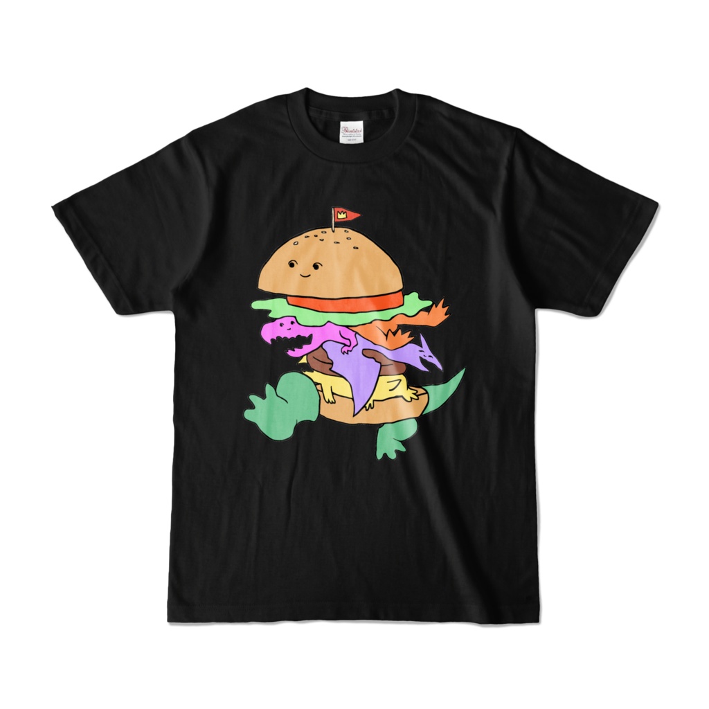 クソTシャツ/ジュラシックキングバーガーBk