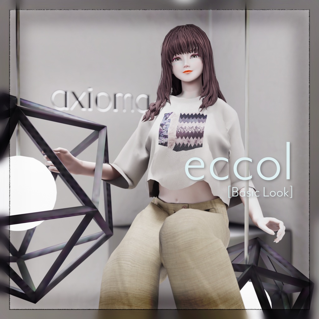 eccol [Basic look] (エコール) 【オリジナル3Dアバター 3D衣装】