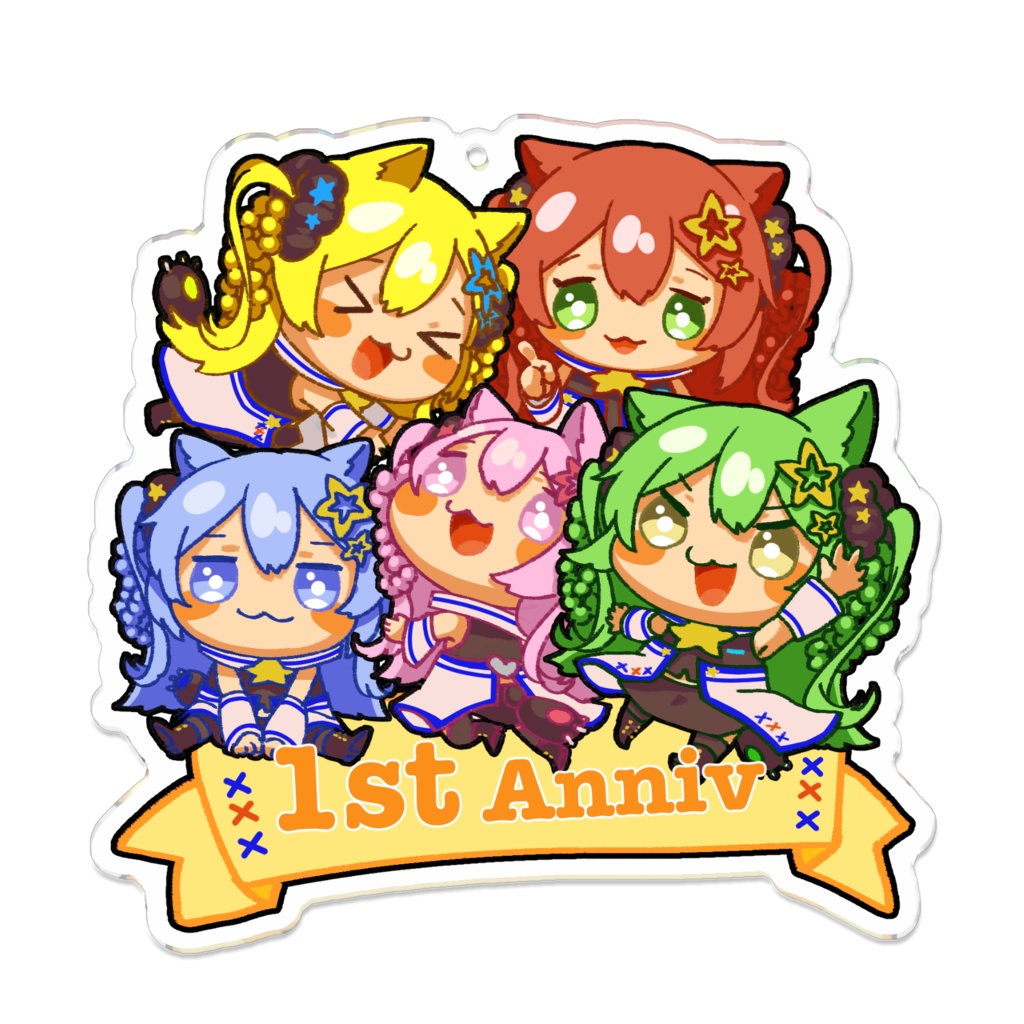 もなちゃんず一周年記念アクリルキーホルダー（でかい）