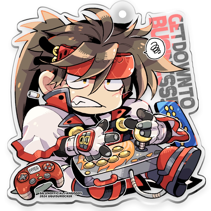 聖騎士団ソルアクリルスタンドキーホルダー 仕事より格ゲーver