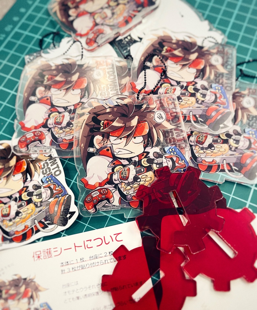 聖騎士団ソルアクリルスタンドキーホルダー 仕事より格ゲーver