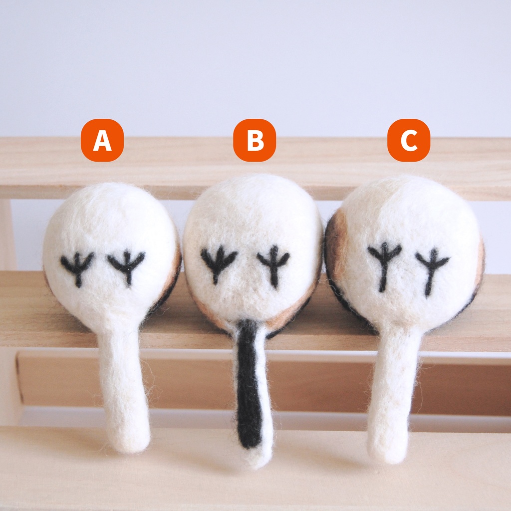 ふわふわシマエナガ 【羊毛フェルト】