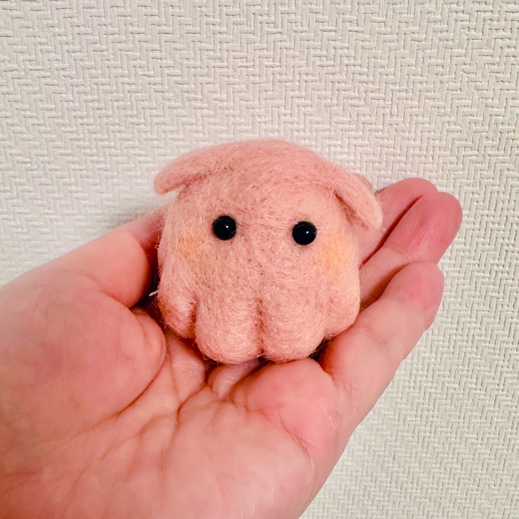 ふわふわメンダコ 【羊毛フェルト】