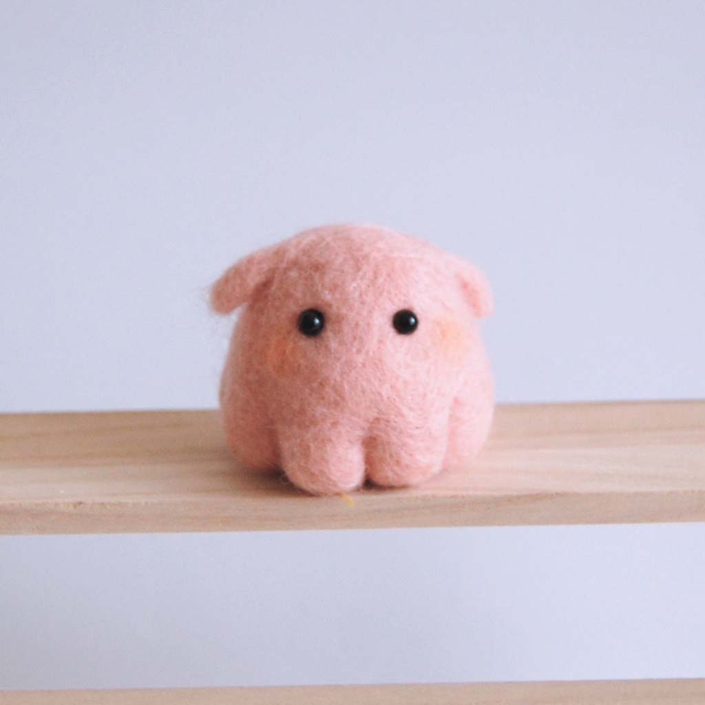 ふわふわメンダコ(やや大きめ)【羊毛フェルト】