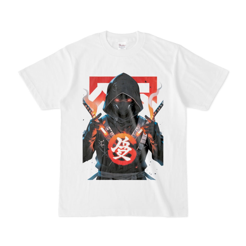 炎の忍者Tシャツ