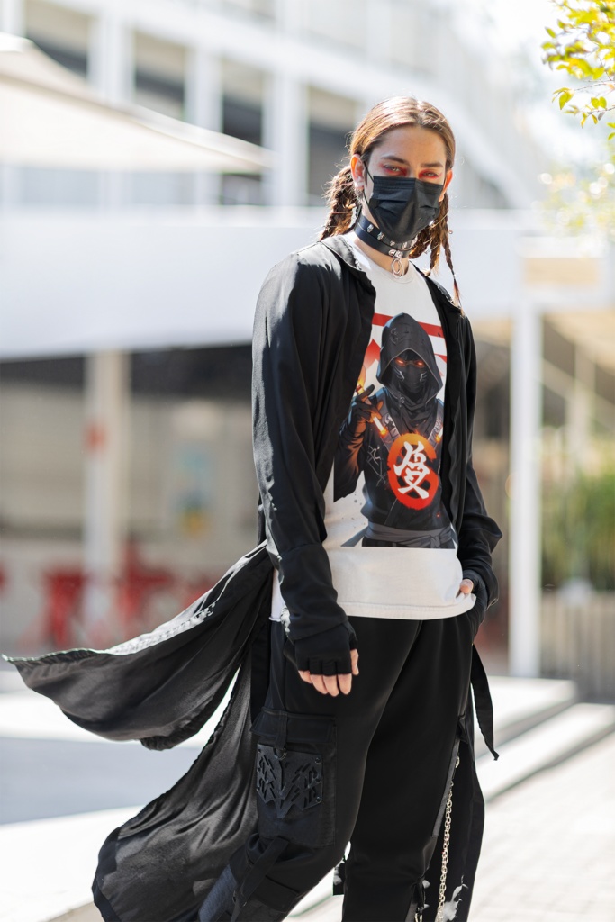 炎の忍者Tシャツ