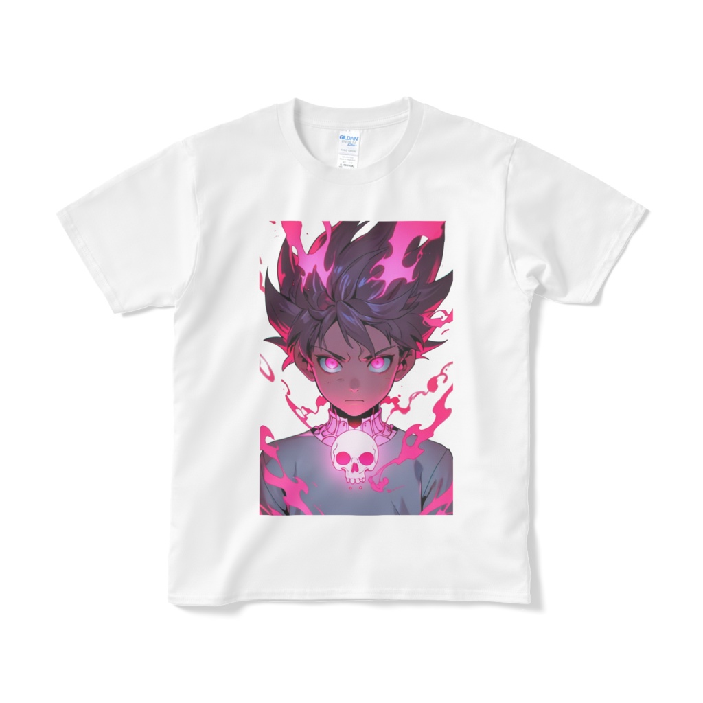 「ピンクフレーム アニメボーイ Tシャツ」