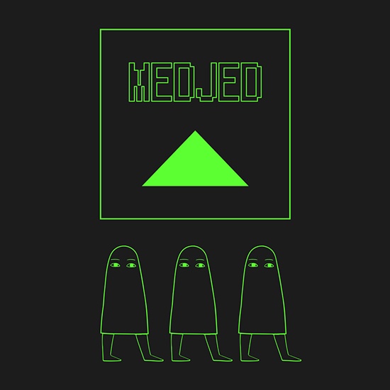 サイバーなメジェド様Tシャツ(蛍光グリーン)