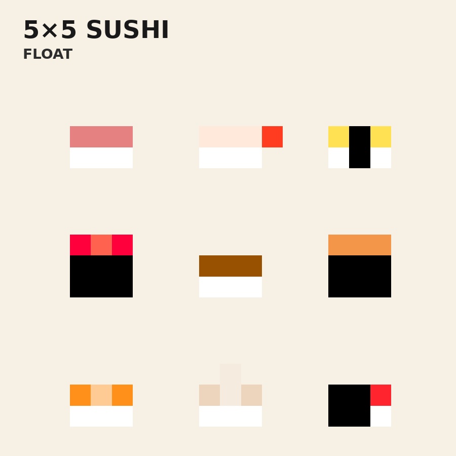 5×5 SUSHI — Animated Stream Pack