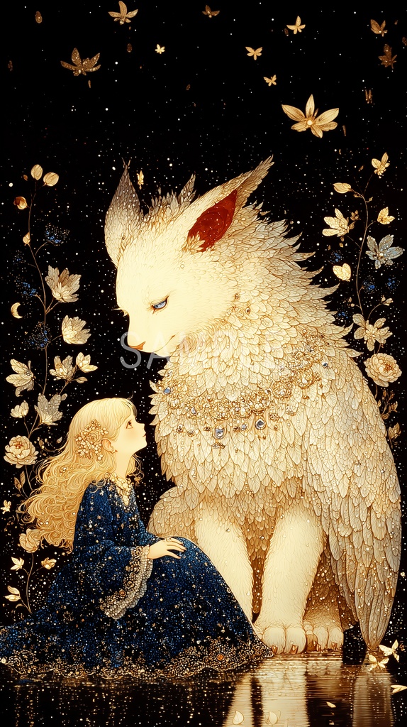 二人だけの約束 ― 守護のまなざし（スマホ壁紙）