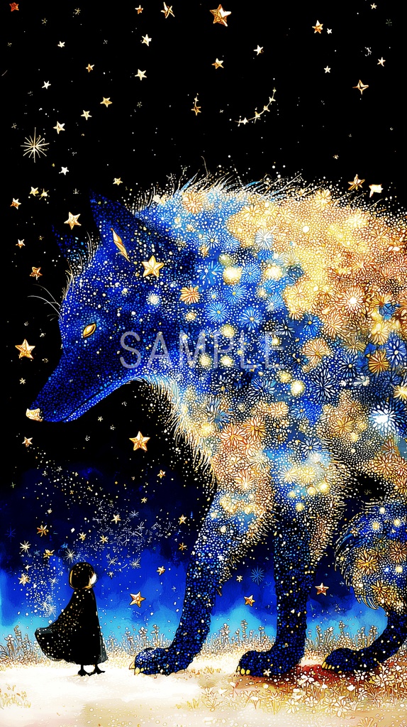 守るもの ― 星を宿す存在(スマホ壁紙)