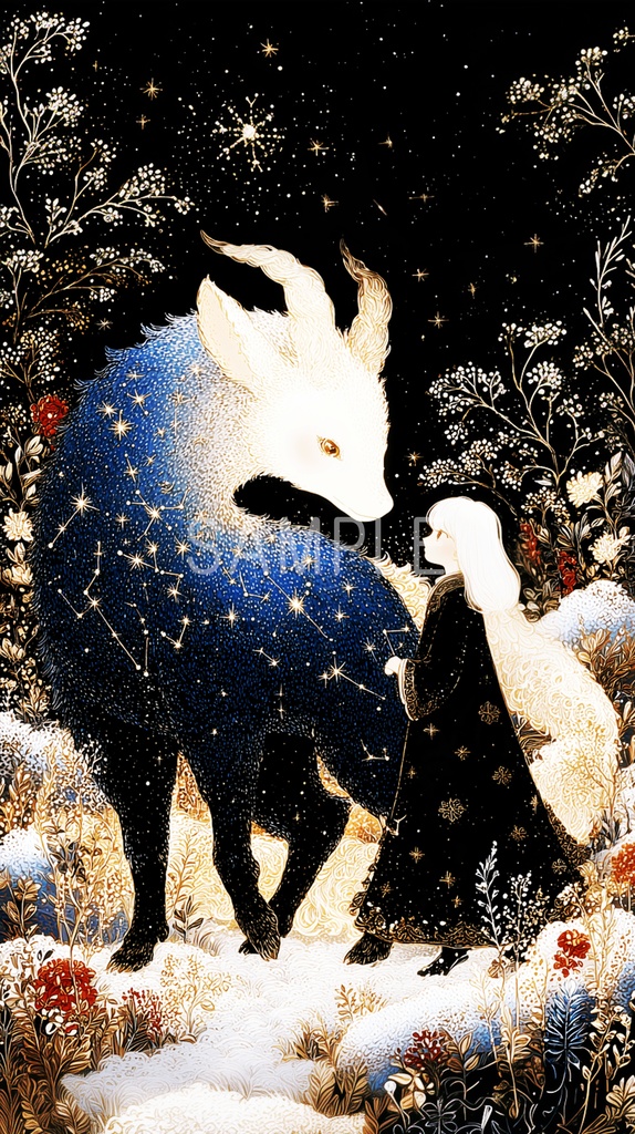 寄り添う光(スマホ壁紙)