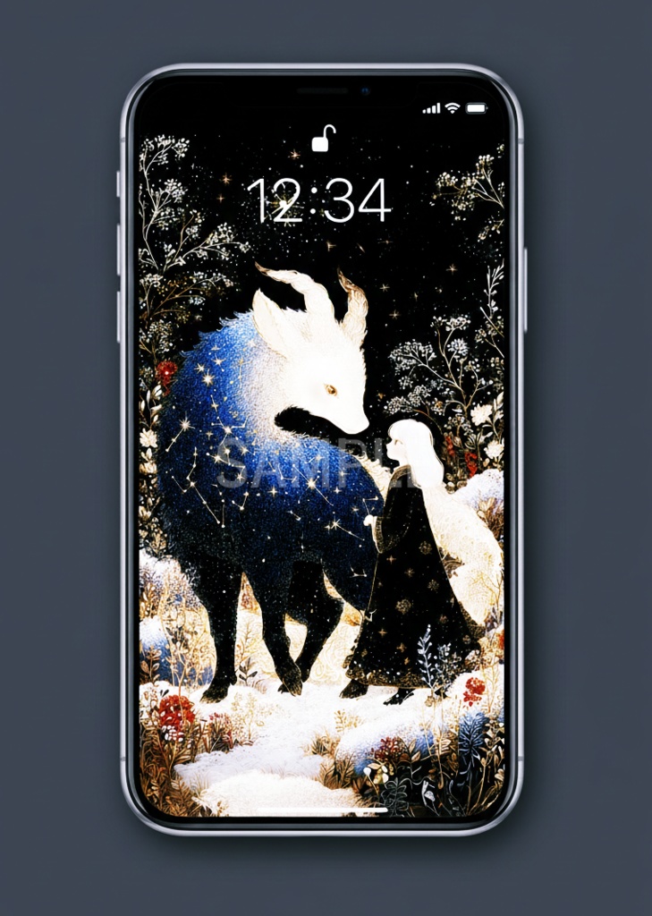 寄り添う光(スマホ壁紙)