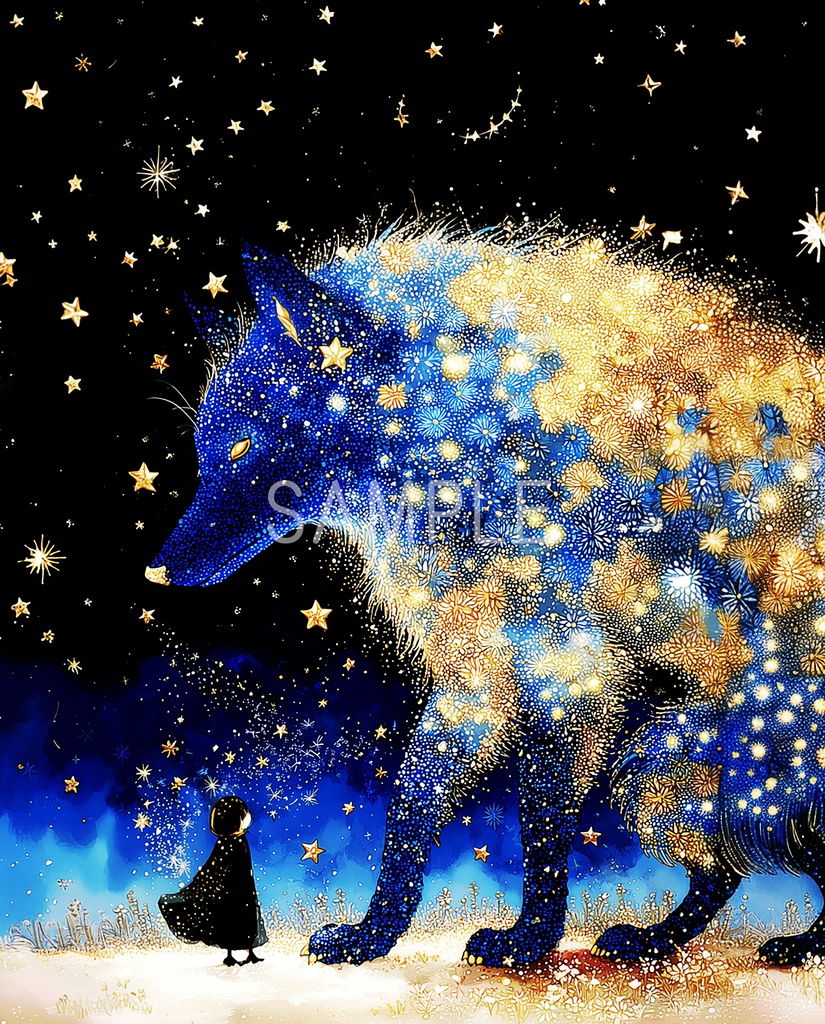 守るもの ― 星を宿す存在（キャンバスアート）